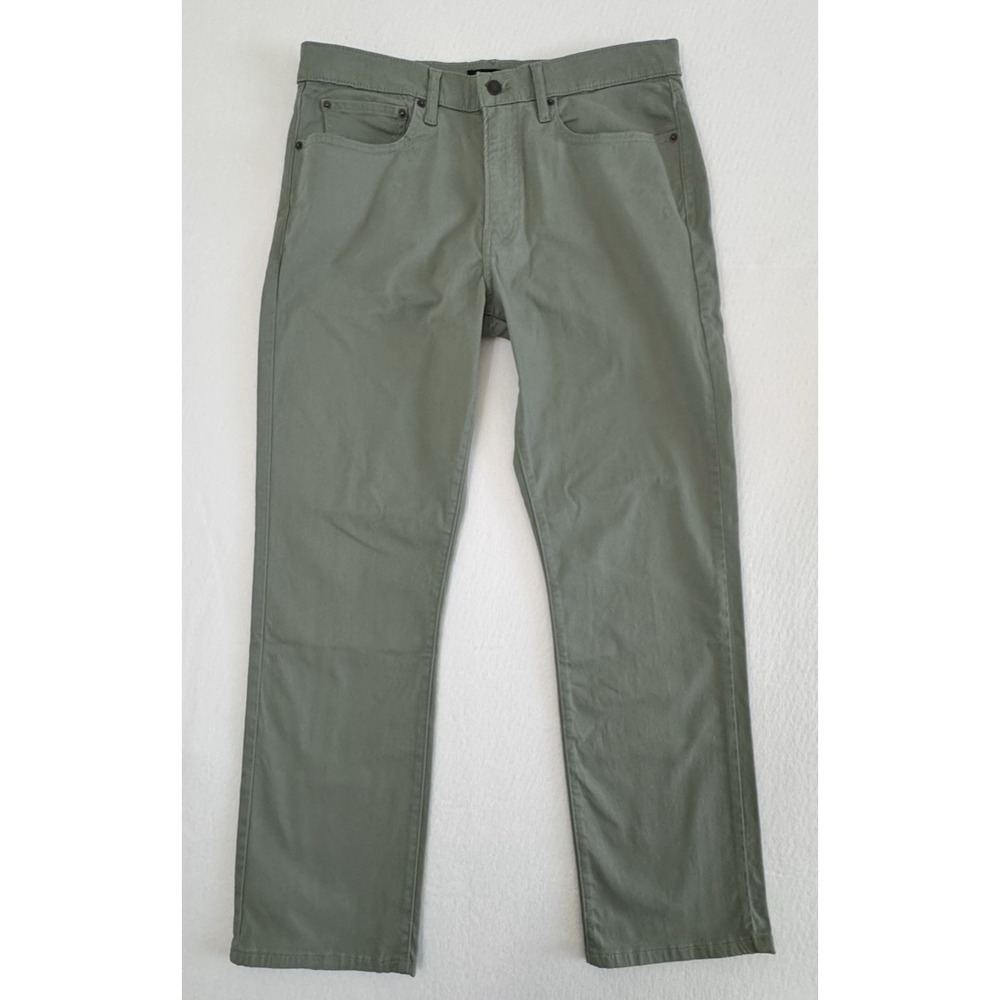 Lucky Brand Men's 221 Straight Olive Green 34x30 (34x29) Denim Jeans Chino NWT